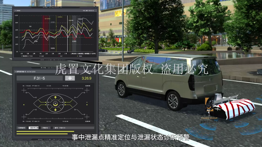 道路交通安全巡检车三维宣传动画3d宣传视频演示