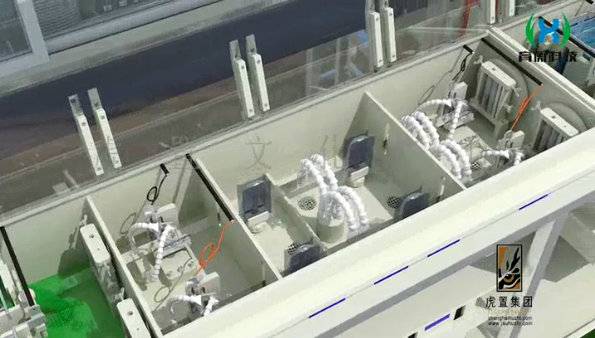 卷对卷连续电镀生产线动画3d车间产线动画特效设计